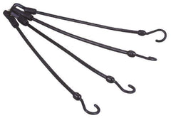 The Perfect Bungee - Stretch-n-Flex Web Tie Down with Molded in Hook & Safety Clasp - 24" OAL, Red - Apex Tool & Supply