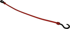 The Perfect Bungee - Stretch-n-Flex Web Tie Down with Molded in Hook & Safety Clasp - 24" OAL, Red - Apex Tool & Supply