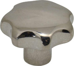 KIPP - 1-1/4" Head Diam, 7 Point Lobed Knob - 1/4-20 Hole, Stainless Steel - Apex Tool & Supply