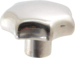 KIPP - 1.96" Head Diam, 7 Point Lobed Knob - 3/8-16 Hole, Stainless Steel - Apex Tool & Supply