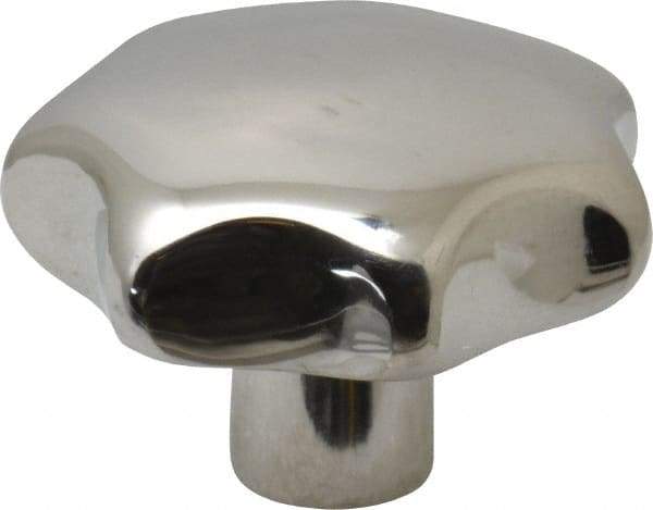 KIPP - 2.48" Head Diam, 7 Point Lobed Knob - 1/2-13 Hole, Stainless Steel - Apex Tool & Supply