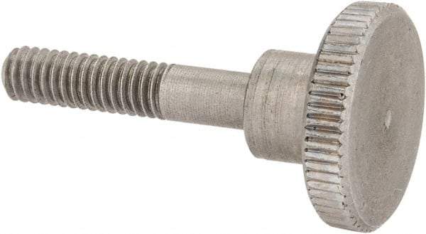 KIPP - 16mm Head, Knurled Knob - Threaded Stem, Stainless Steel - Apex Tool & Supply