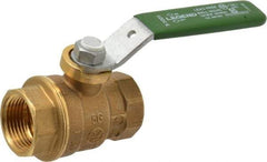 Legend Valve - 3/4" Pipe, Full Port, Brass Full Port Ball Valve - Bi-Directional, FNPT x FNPT Ends, Quarter Turn Handle, 600 WOG, 150 WSP - Apex Tool & Supply