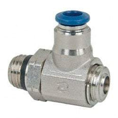 Value Collection - 145 Max psi, Meter Out Screw Adjusted Flow Control Valve - Buna N O Ring, 1/4" Tube Outside Diam - Apex Tool & Supply