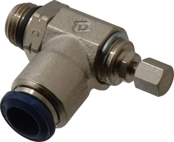 Value Collection - 145 Max psi, Meter Out Screw Adjusted Flow Control Valve - Buna N O Ring, 3/8" Tube Outside Diam - Apex Tool & Supply