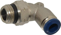 Value Collection - 1/4" Outside Diam, 1/4 Universal, Nickel Plated Brass Push-to-Connect Tube Male Swivel Elbow - 250 Max psi, Tube to Universal Thread Connection, Buna O-Ring - Apex Tool & Supply