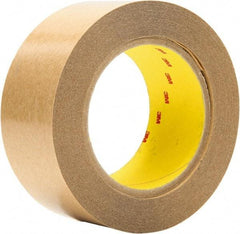 3M - 2" x 36 Yd Acrylic Adhesive Double Sided Tape - 4 mil Thick, Clear, Polyester Film Liner - Apex Tool & Supply
