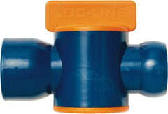 Loc-Line - 3/4" ID Coolant Hose NPT Valve - Female to Female Connection, Acetal Copolymer Body, NPT, Use with Loc-Line Modular Hose Systems - Apex Tool & Supply