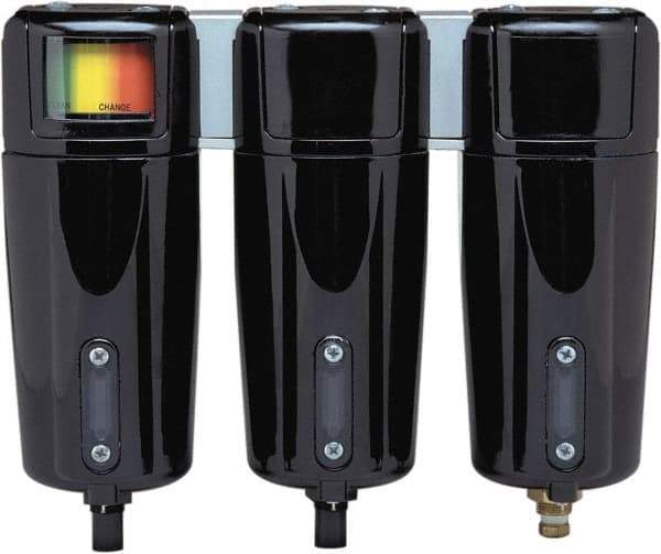 Parker - 25 CFM Oil, Dust, Water, Particulate Filter - 1/4" NPT, 250 psi, Auto Drain - Apex Tool & Supply