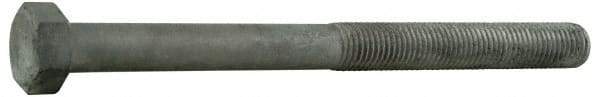 Value Collection - 1-8 Thread, 16" Length Under Head, Steel Hex Head Bolt - Hot Dipped Galvanized Coated, UNC Thread, ASTM A307, Grade 2 - Apex Tool & Supply