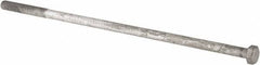 Value Collection - 1-8 Thread, 28" Length Under Head, Steel Hex Head Bolt - Hot Dipped Galvanized Coated, UNC Thread, ASTM A307, Grade 2 - Apex Tool & Supply