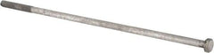 Value Collection - 1-8 Thread, 32" Length Under Head, Steel Hex Head Bolt - Hot Dipped Galvanized Coated, UNC Thread, ASTM A307, Grade 2 - Apex Tool & Supply