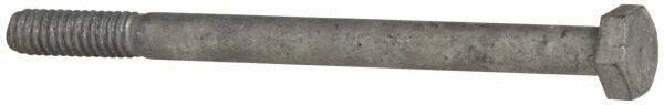 Value Collection - 1/4-20 Thread, 3-1/2" Length Under Head, Steel Hex Head Bolt - Hot Dipped Galvanized Coated, UNC Thread, ASTM A307, Grade 2 - Apex Tool & Supply