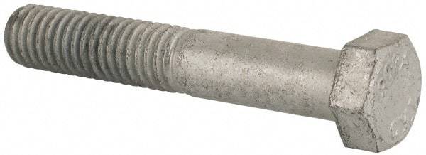 Value Collection - 3/8-16 Thread, 2-1/4" Length Under Head, Steel Hex Head Bolt - Hot Dipped Galvanized Coated, UNC Thread, ASTM A307, Grade 2 - Apex Tool & Supply