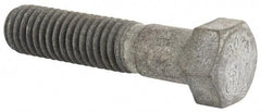 Value Collection - 7/16-14 Thread, 2" Length Under Head, Steel Hex Head Bolt - Hot Dipped Galvanized Coated, UNC Thread, ASTM A307, Grade 2 - Apex Tool & Supply