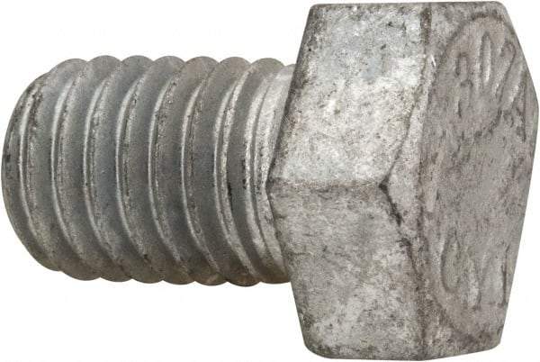 Value Collection - 1/2-13 Thread, 3/4" Length Under Head, Steel Hex Head Bolt - Hot Dipped Galvanized Coated, UNC Thread, ASTM A307, Grade 2 - Apex Tool & Supply