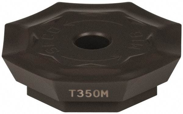 Seco - OFER070405 M16 Grade T350M Carbide Milling Insert - TiCN/Al2O3 Finish, 0.18" Thick, 0.706" Inscribed Circle - Apex Tool & Supply
