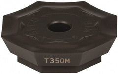 Seco - OFER070405 M16 Grade T350M Carbide Milling Insert - TiCN/Al2O3 Finish, 0.18" Thick, 0.706" Inscribed Circle - Apex Tool & Supply