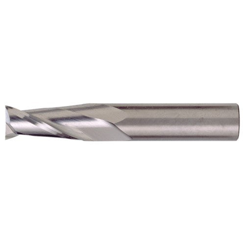 3/16″ × 3/16″ × 5/16″ × 2″ RHS / RHC Solid Carbide 2-Flute Square End Single End General Purpose End Mill - TiAlN - Exact Industrial Supply