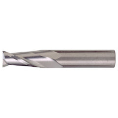 3/16″ × 3/16″ × 5/16″ × 2″ RHS / RHC Solid Carbide 2-Flute Square End Single End General Purpose End Mill - TiAlN - Exact Industrial Supply