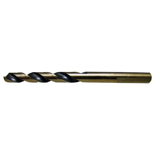 11/32 RHS / RHC HSS 135 Degree Split Point Heavy Duty Mechanics Length Drill - Black & Gold