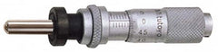 Mitutoyo - 13mm, 0.5118 Inch Thimble, 0.1969 Inch Diameter x 17.5mm Long Spindle, Mechanical Micrometer Head - Apex Tool & Supply