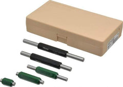 Mitutoyo - 1 to 5 Inch Long, 5 Piece Micrometer Calibration Standard Set - Accuracy Up to 0.000012 Inch, For Use with Outside Micrometer, Includes Carrying Case - Apex Tool & Supply