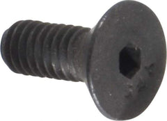 Value Collection - #6-40 UNF Hex Socket Drive, Flat Screw - Alloy Steel, Black Oxide Finish, Fully Threaded, 3/8" OAL - Apex Tool & Supply