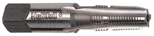 Heli-Coil - 1/2-14 NPT Thread 5 Flutes, Bottoming Chamfer, Bright Finish, High Speed Steel, Pipe STI Tap - 3-1/4" Overall Length, 0.9063" Shank Diam, 0.679" Square Size, 1-3/8" Thread Length - Apex Tool & Supply