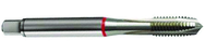 M10x1.5 6H 3-Flute Cobalt Red Ring Spiral Point Plug Tap-Bright - Apex Tool & Supply