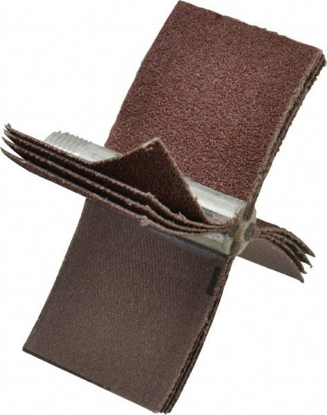 Merit Abrasives - 60 Grit, Coated, Aluminum Oxide Bore Polisher - Medium Grade, 16,000 RPM, Polishes Bores with 2-1/8 to 2-1/2" Diam - Apex Tool & Supply