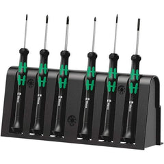 Wera - Screwdriver Sets Screwdriver Types Included: Phillips; Slotted; Microstix Number of Pieces: 6 - Apex Tool & Supply