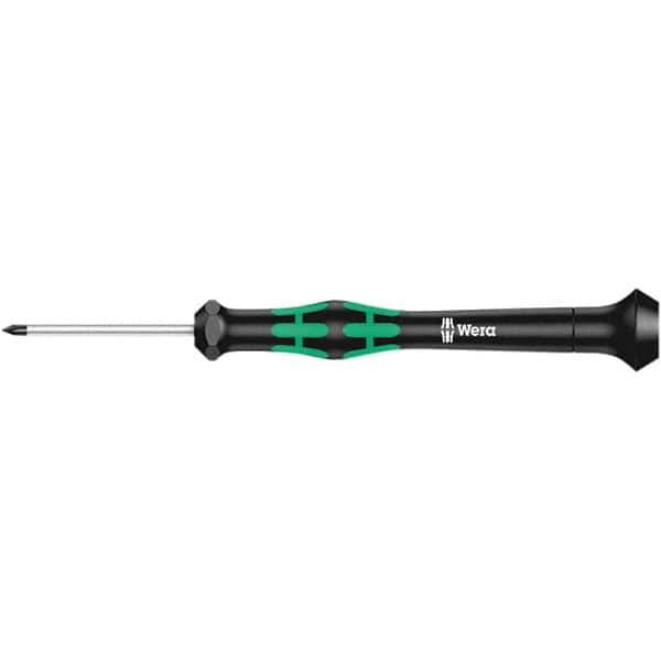 Wera - M Point, 40mm Blade Length Microstix Screwdriver - 137mm OAL - Apex Tool & Supply