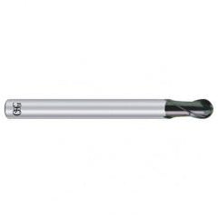 1/4" Dia. - 3" OAL - Carbide - Ball End HP End Mill-2 FL - Apex Tool & Supply