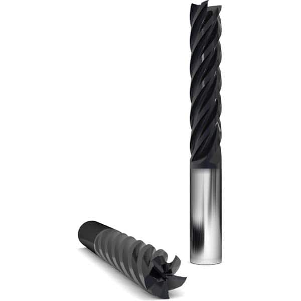 GWS - 1" Diam 5 Flute Solid Carbide 0.12" Corner Radius End Mill - Apex Tool & Supply