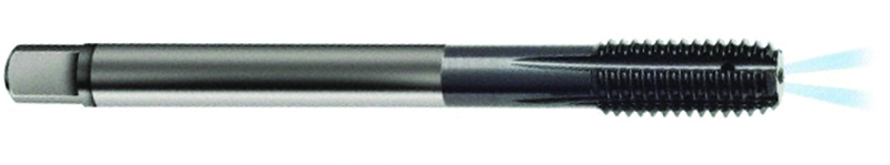 M12 x 1.0 Dia. - 6HX - 5 FL - Carbide Semi-Bott Tap-TiCN -Coolant-Thru-FORM-C DIN 374 - Apex Tool & Supply