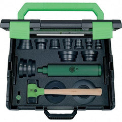 KUKKO - 37 Piece, Black/Green Plastic Bearing Fitting Kit - For Use with Ball Bearings - Apex Tool & Supply