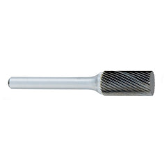 ‎SA-5F -1/2 × 1/2 LOC × 1/4 Shank × 2 OAL Cylindrical Carbide Medium Right Hand Spiral Burr - Apex Tool & Supply