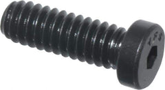 Value Collection - 1/4-20 UNC Hex Socket Drive, Low Socket Cap Screw - Alloy Steel, Black Oxide Finish, Fully Threaded, 3/4" Length Under Head - Apex Tool & Supply