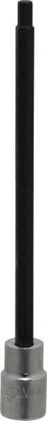 Proto - 3/8" Drive, 5mm Hex Bit Socket - 6-29/32" OAL, 5" Bit Length - Apex Tool & Supply