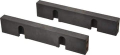 Snap Jaws - 8" Wide x 1.53" High x 0.73" Thick, Step Vise Jaw - Steel, Fixed Jaw, Compatible with 6" Vises - Apex Tool & Supply
