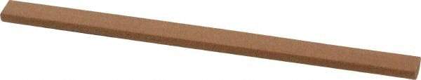 Norton - 4" Long x 5/16" Diam Aluminum Oxide Sharpening Stone - Half Round, Medium Grade - Apex Tool & Supply