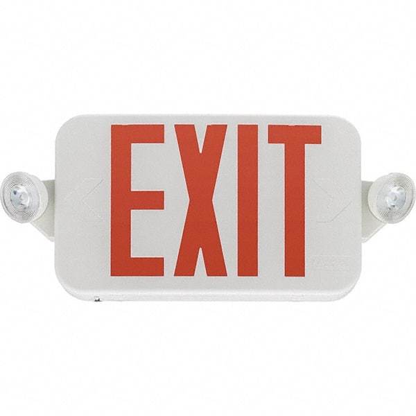 Lithonia Lighting - Combination Exit Signs Mounting Type: Ceiling Mount; End Mount; Wall Mount Number of Faces: 1 - Apex Tool & Supply