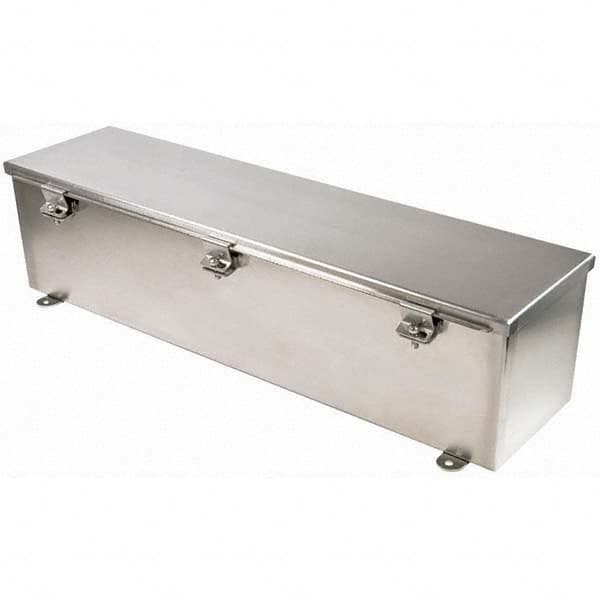 Wiegmann - NEMA 4X Stainless Steel Junction Box Enclosure with Hinge Cover - Apex Tool & Supply