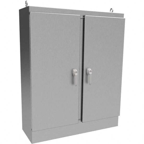 Wiegmann - NEMA 4X Stainless Steel Standard Enclosure with Cabinet Hinged Cover - Apex Tool & Supply
