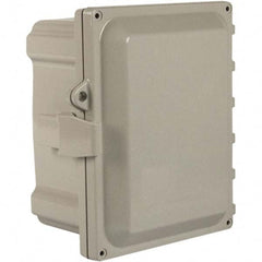 Wiegmann - NEMA 4X Polycarbonate Standard Enclosure with Continuous Hinge Cover - Apex Tool & Supply