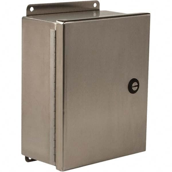 Wiegmann - NEMA 4 Stainless Steel Standard Enclosure with Continuous Hinge Cover - Apex Tool & Supply