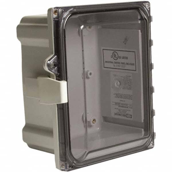 Wiegmann - NEMA 4X Polycarbonate Standard Enclosure with Continuous Hinge Cover - Apex Tool & Supply