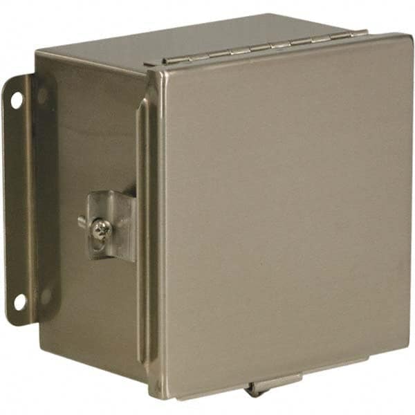Wiegmann - NEMA 4X Stainless Steel Standard Enclosure with Continuous Hinge Cover - Apex Tool & Supply