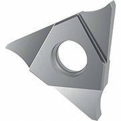 Grooving Insert: GE 30504, Solid Carbide Uncoated, Neutral, 0.65 mm Cutting Width, 1.5 mm Max Depth